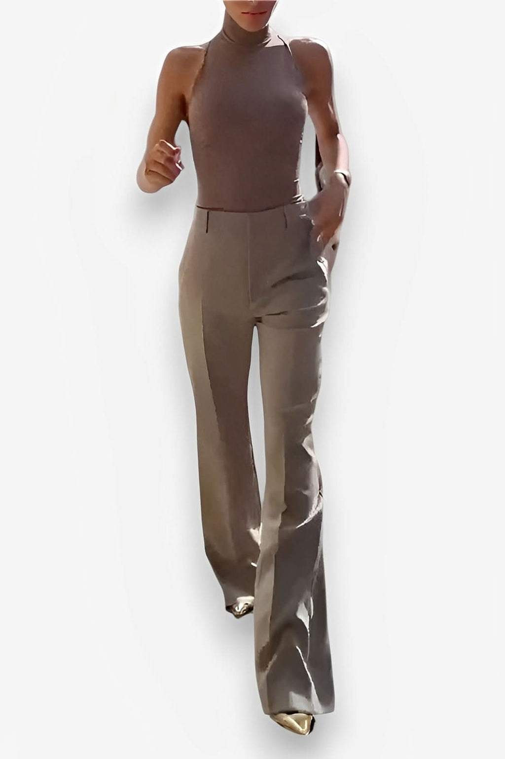Round Neck Sleeveless Vest Suit Pant - Suits from The Woman Concept