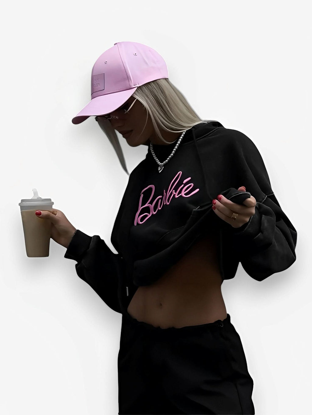 American Retro Distressed and Washed Barbie Sweatshirt - Hoodies from The Woman Concept