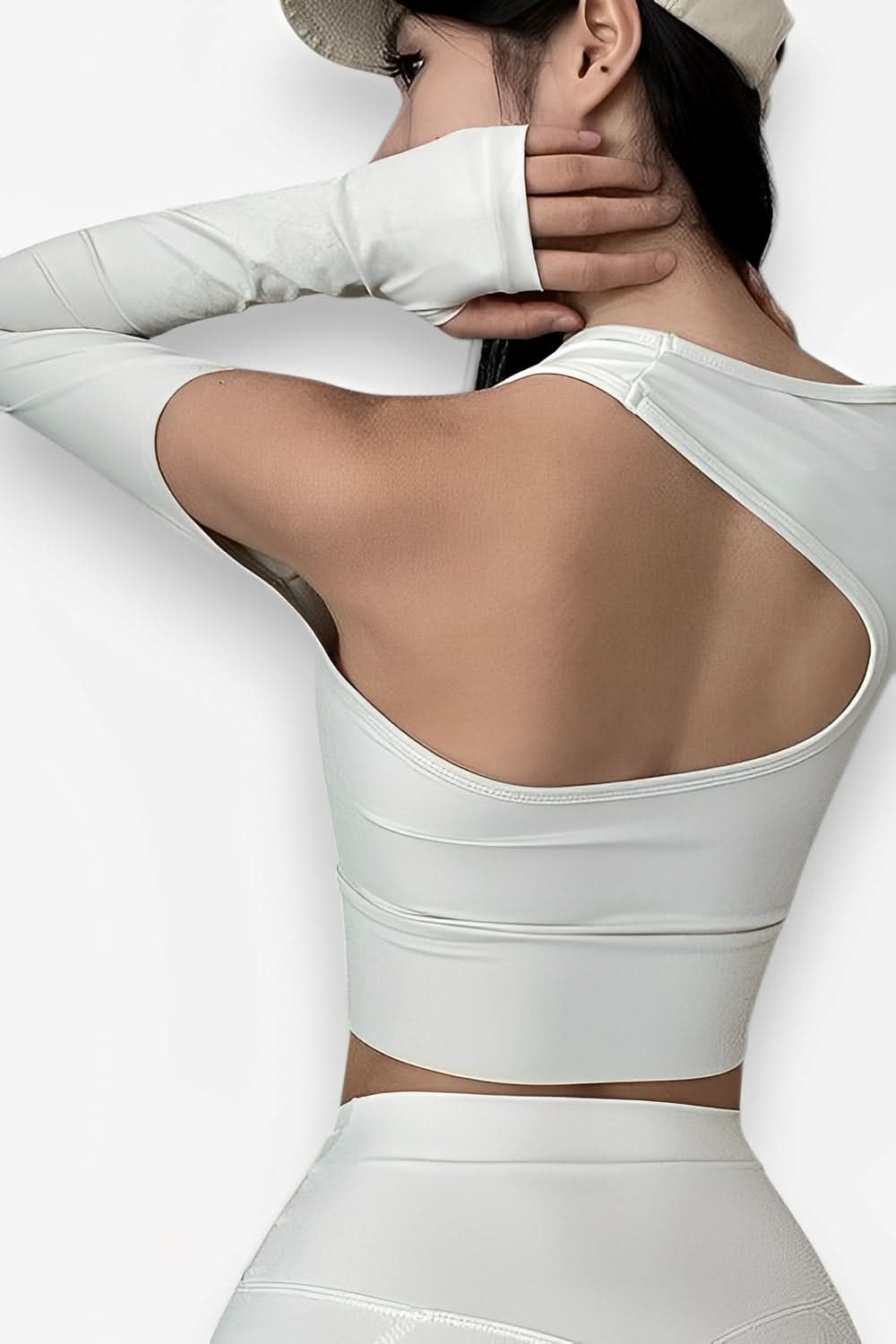 Asymmetrical back sport top - sports top from The Woman Concept