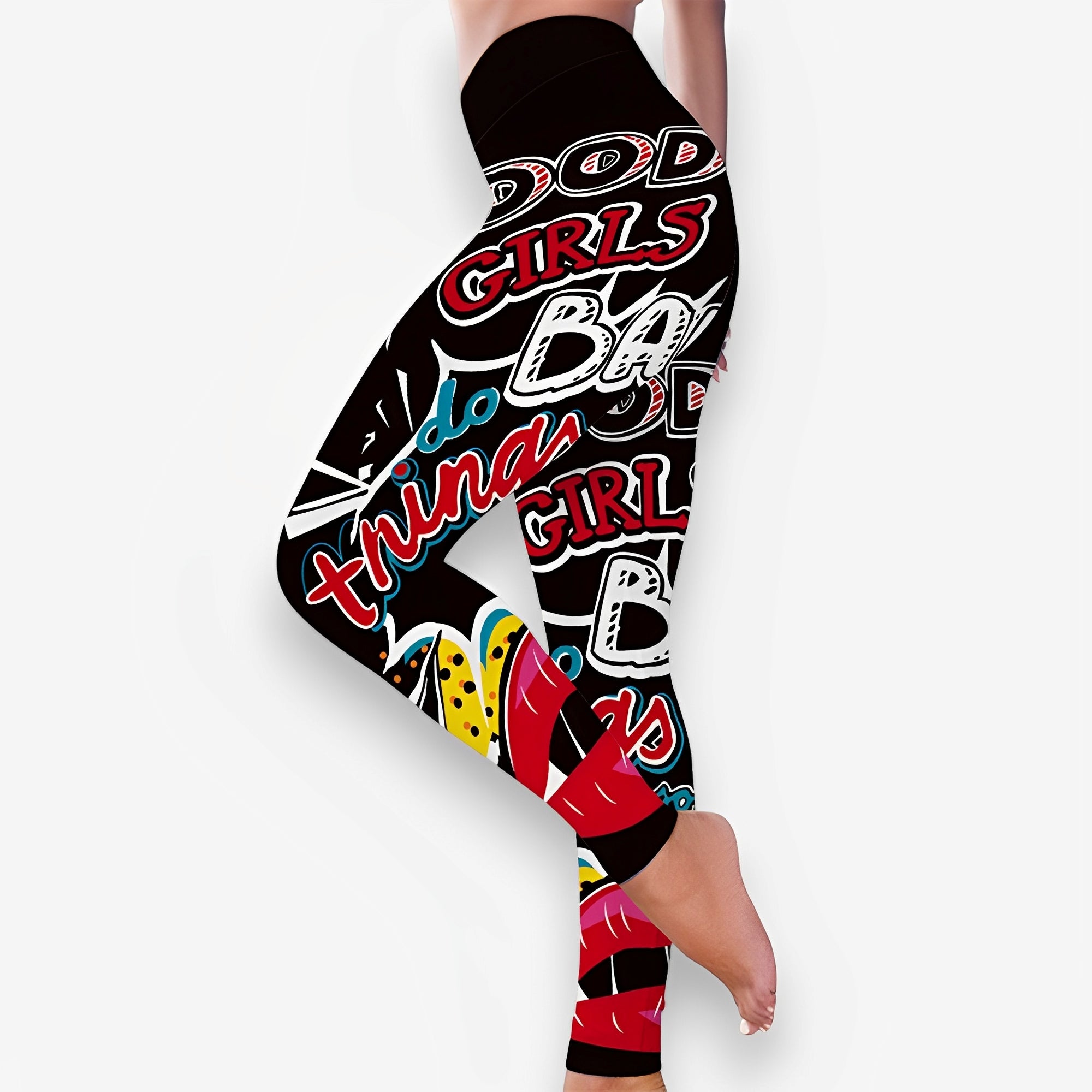 High-elastic street style leggings