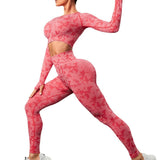 Camouflage seamless yoga suit
