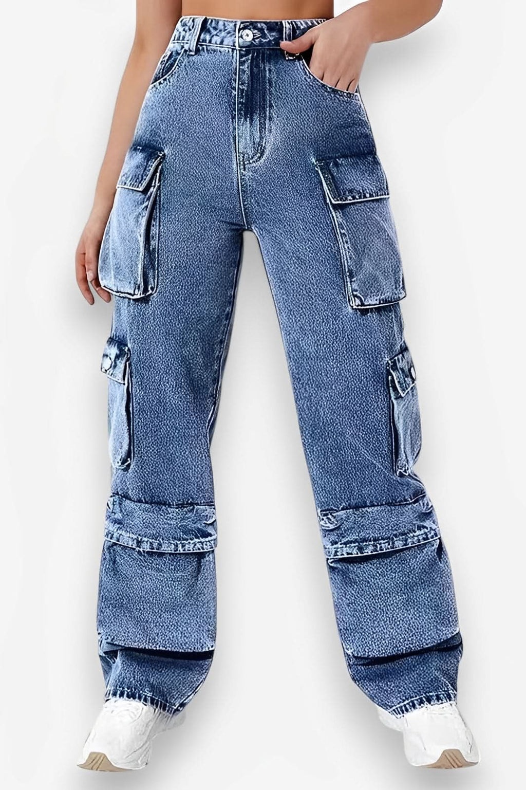 Loose Fit Cargo denim jeans