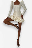 American retro temperament bud dress