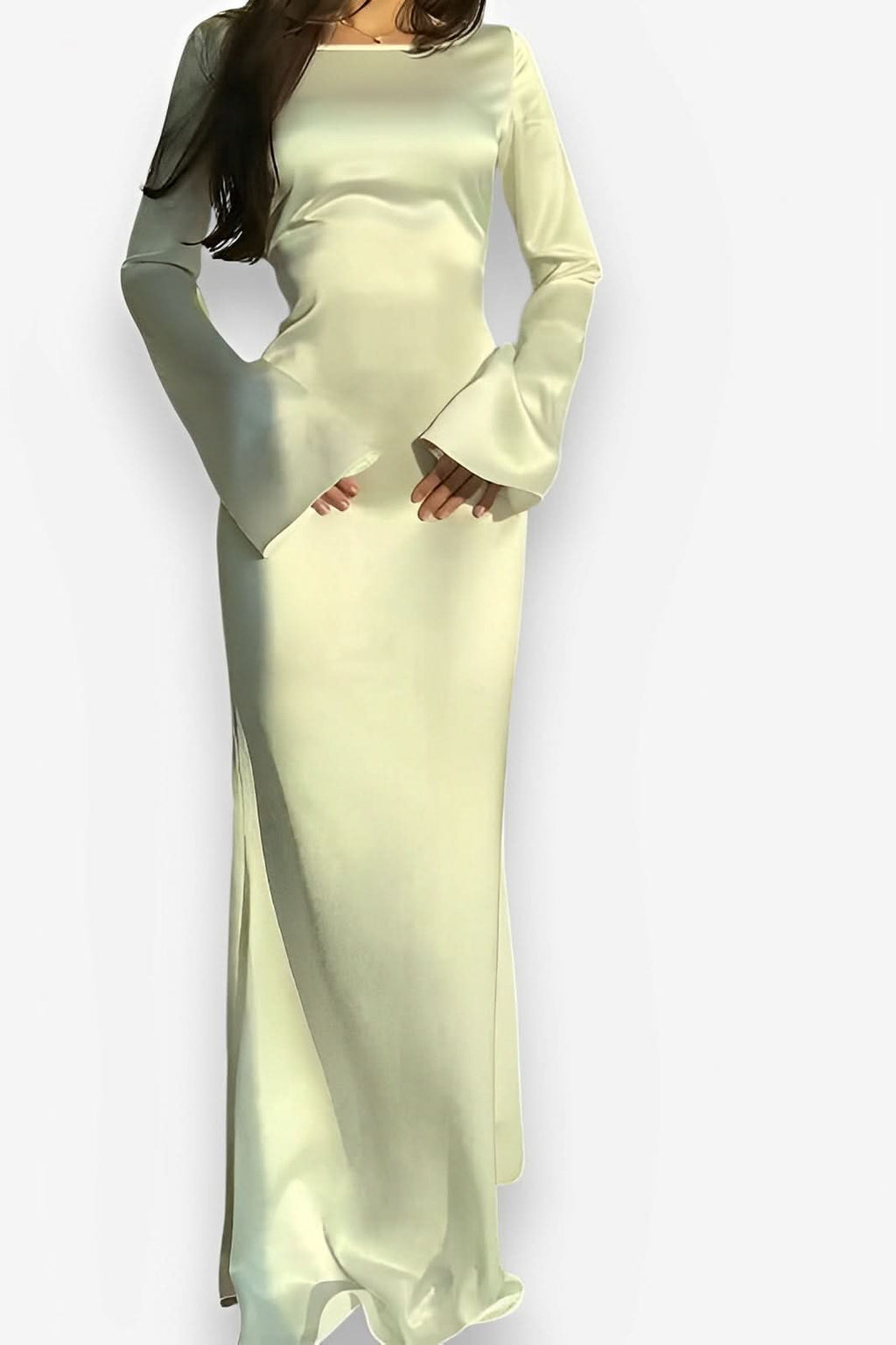 Round Neck Fishtail dress - dress from The Woman Concept