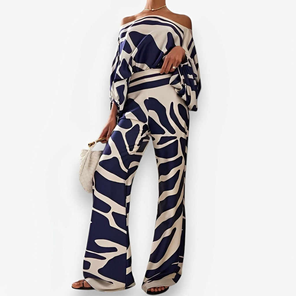 Loose Bat Sleeve Wide Leg Pants Casual Suit - Suits from The Woman Concept