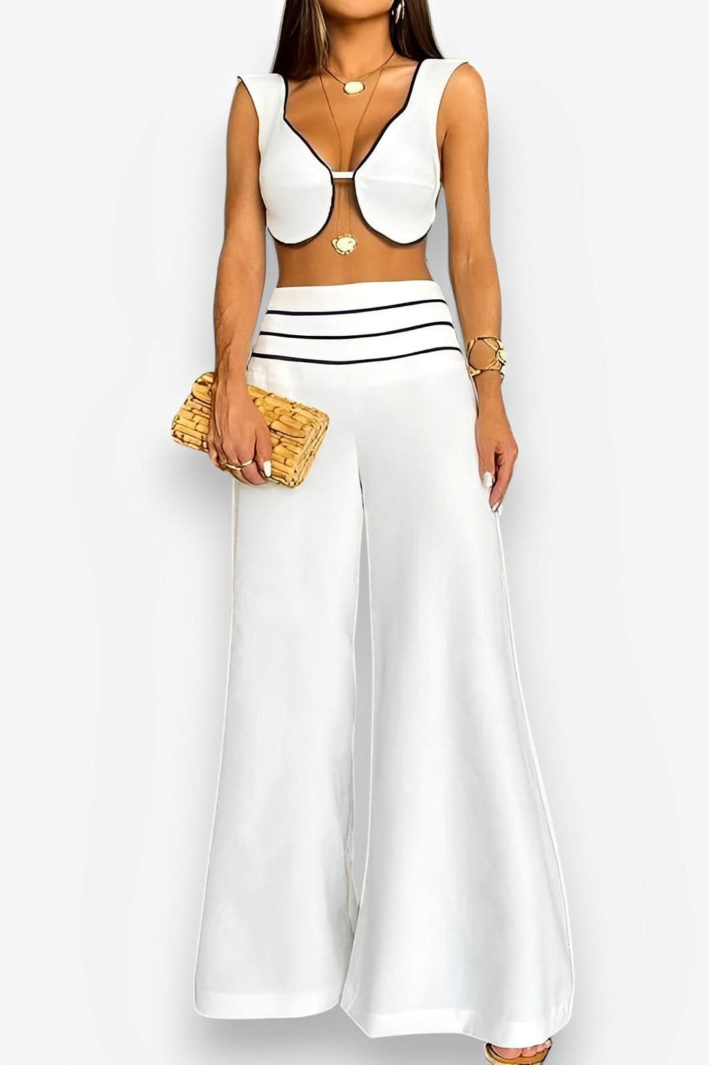 Casual short vest pant suit - suit from The Woman Concept