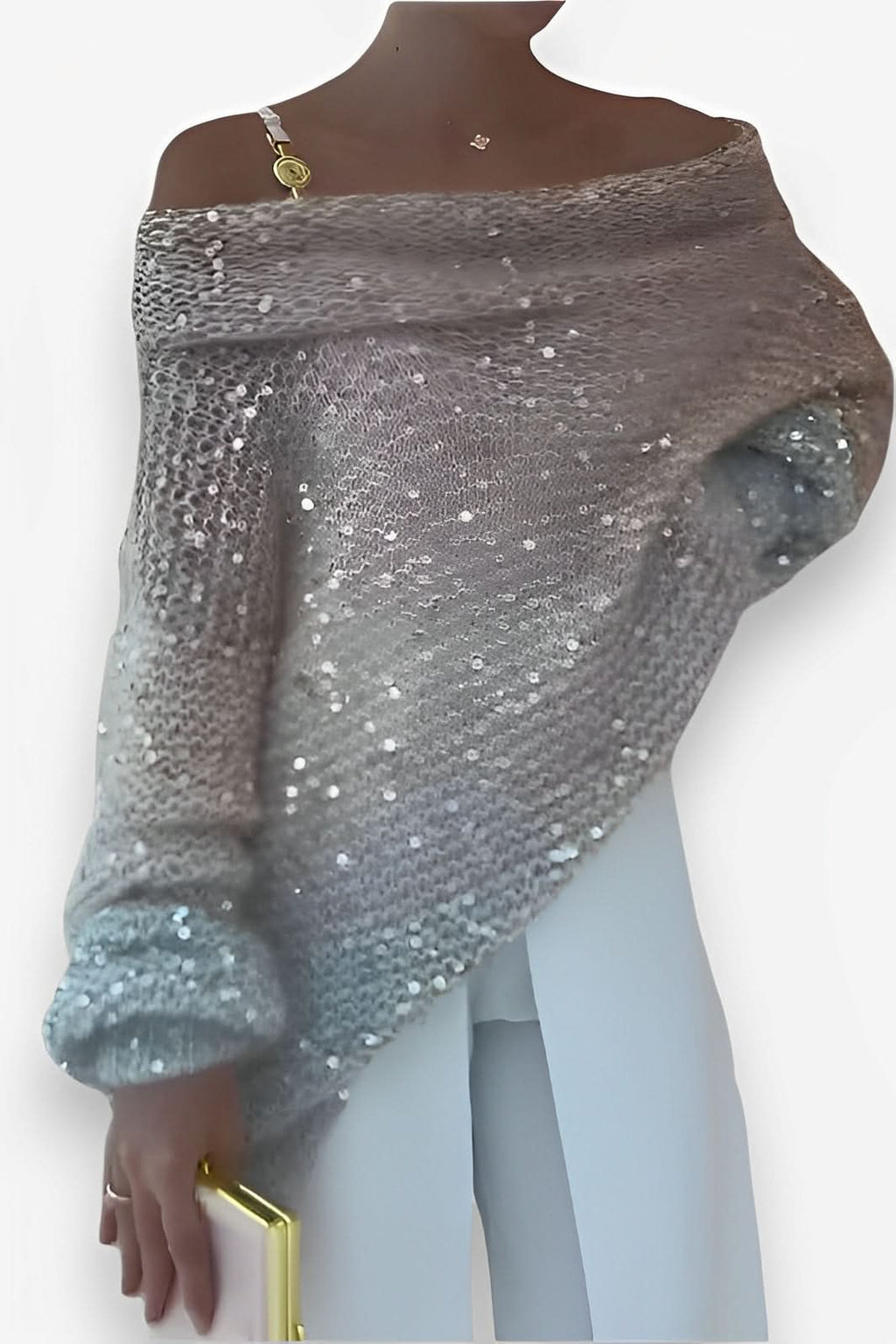 One-shoulder Cozy loose sweater - Sweaters from The Woman Concept