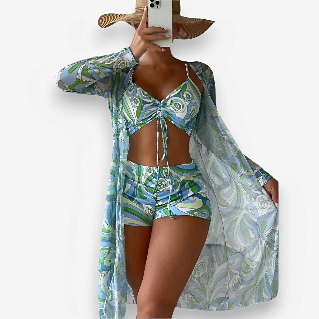 Three-piece Printed bikini - swimwear from The Woman Concept