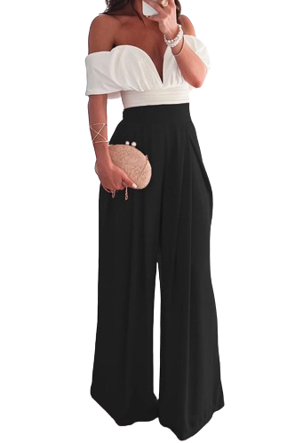 Backless top & wide-leg pants suit - view 6