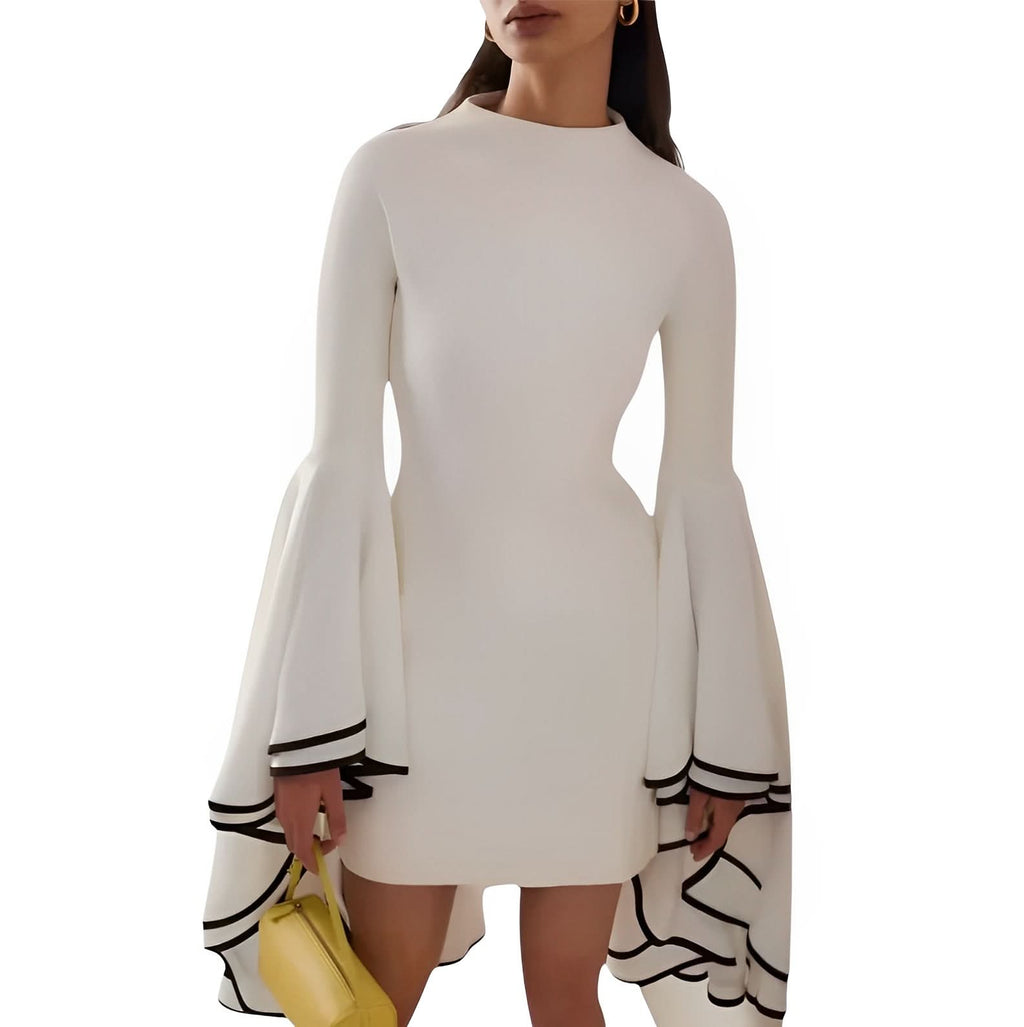Large lotus leaf sleeves dress - Dresses from The Woman Concept