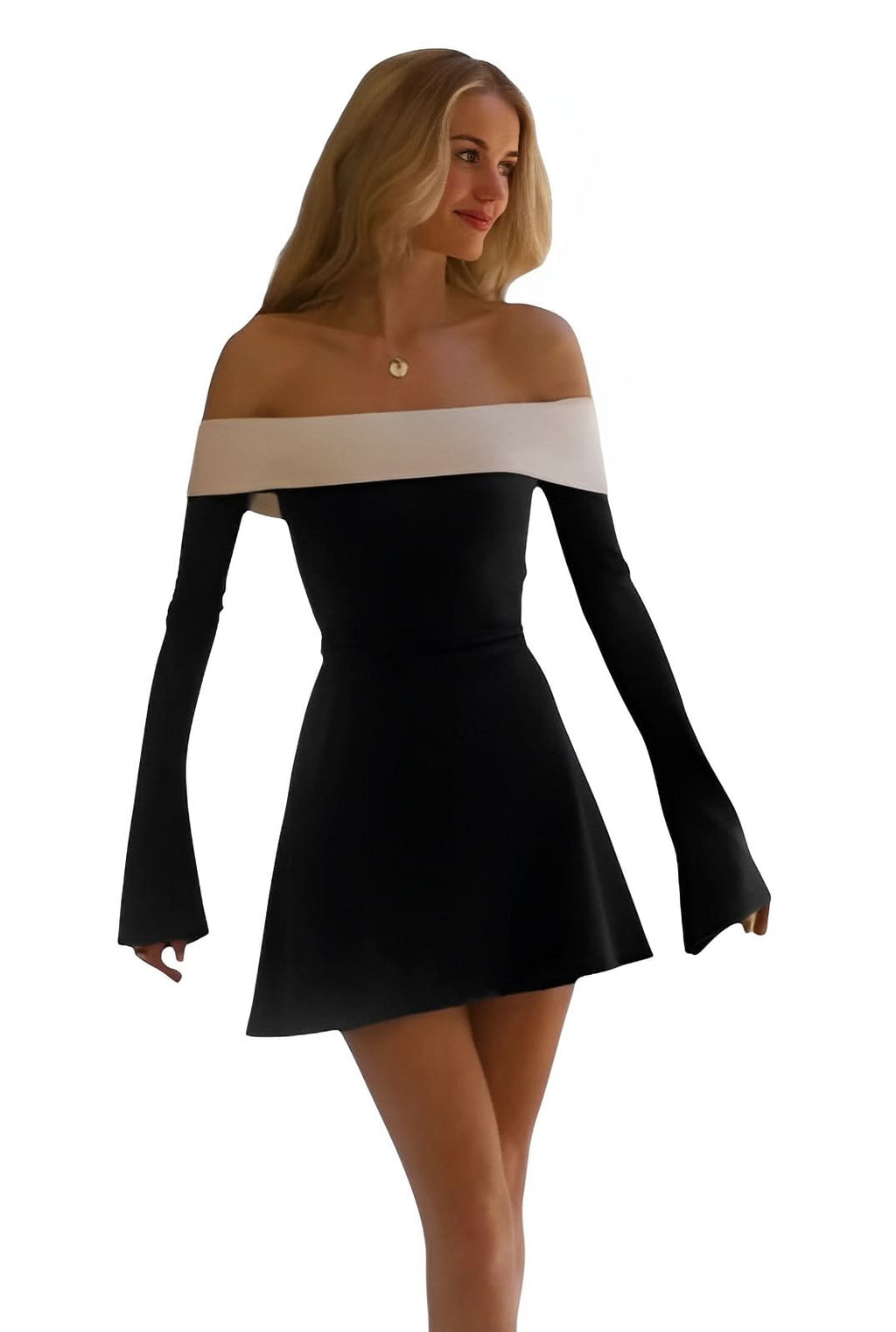 French style layered chest wrap dress - Dresses from The Woman Concept
