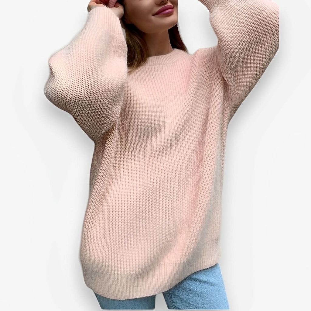 Super Soft Mink Loose Fit Knitted Sweater - Sweater from The Woman Concept