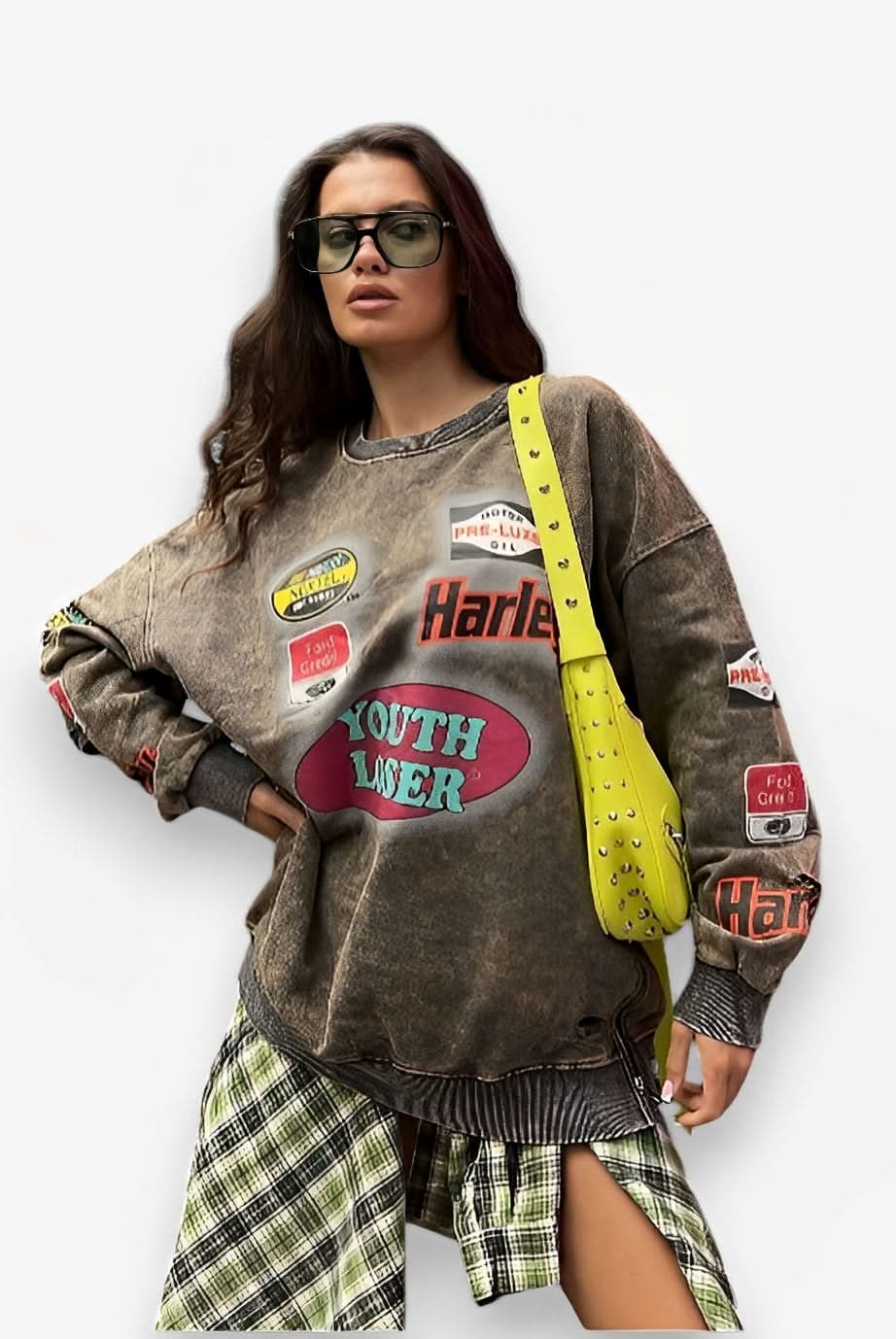 Casual Long-sleeved Distressed Sweater - Sweaters from The Woman Concept