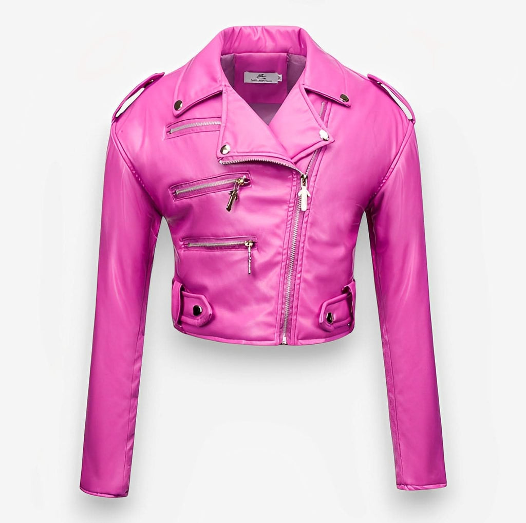 Motorcycle Short PU Leather Jacket - view 4