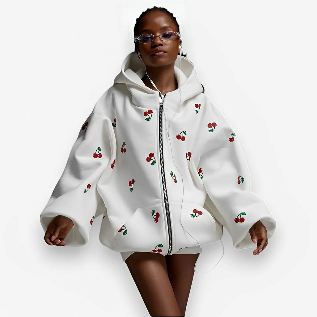 Cherry Street Wear Sports Hoodie - Hoodies from The Woman Concept