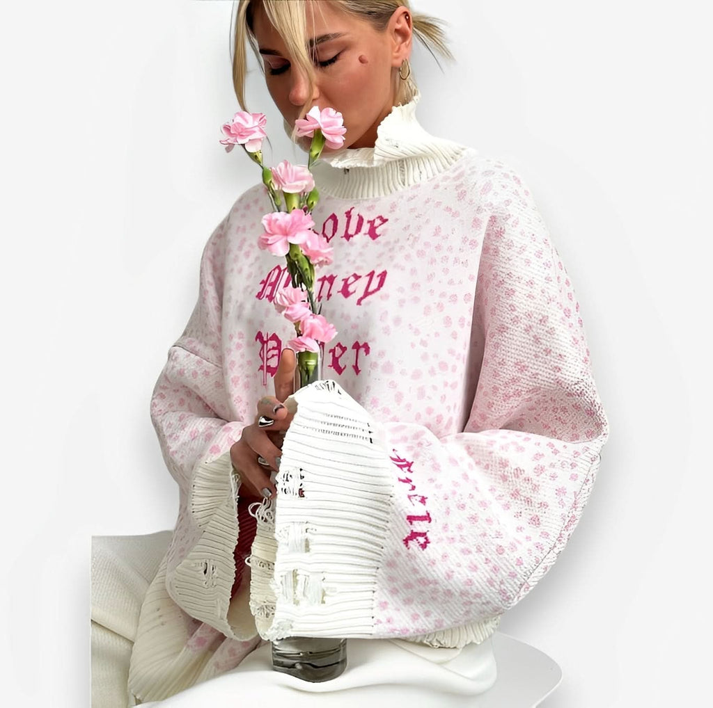 Streetwear Knitted Pullover Sweater - Sweater from The Woman Concept