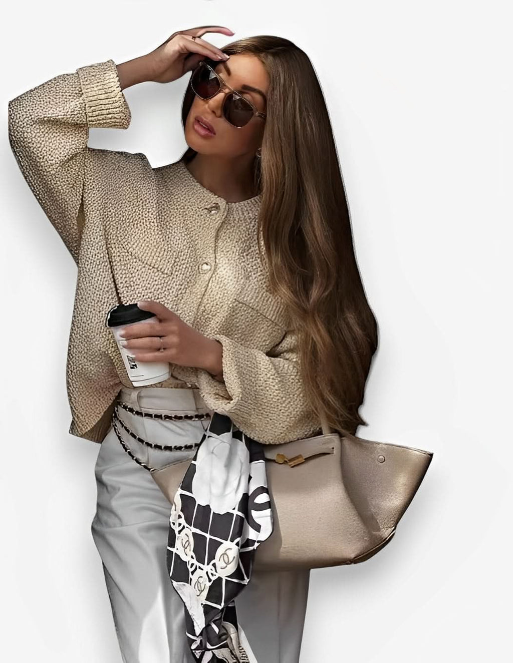 Loose Casual Round Neck Sweater - Sweaters from The Woman Concept