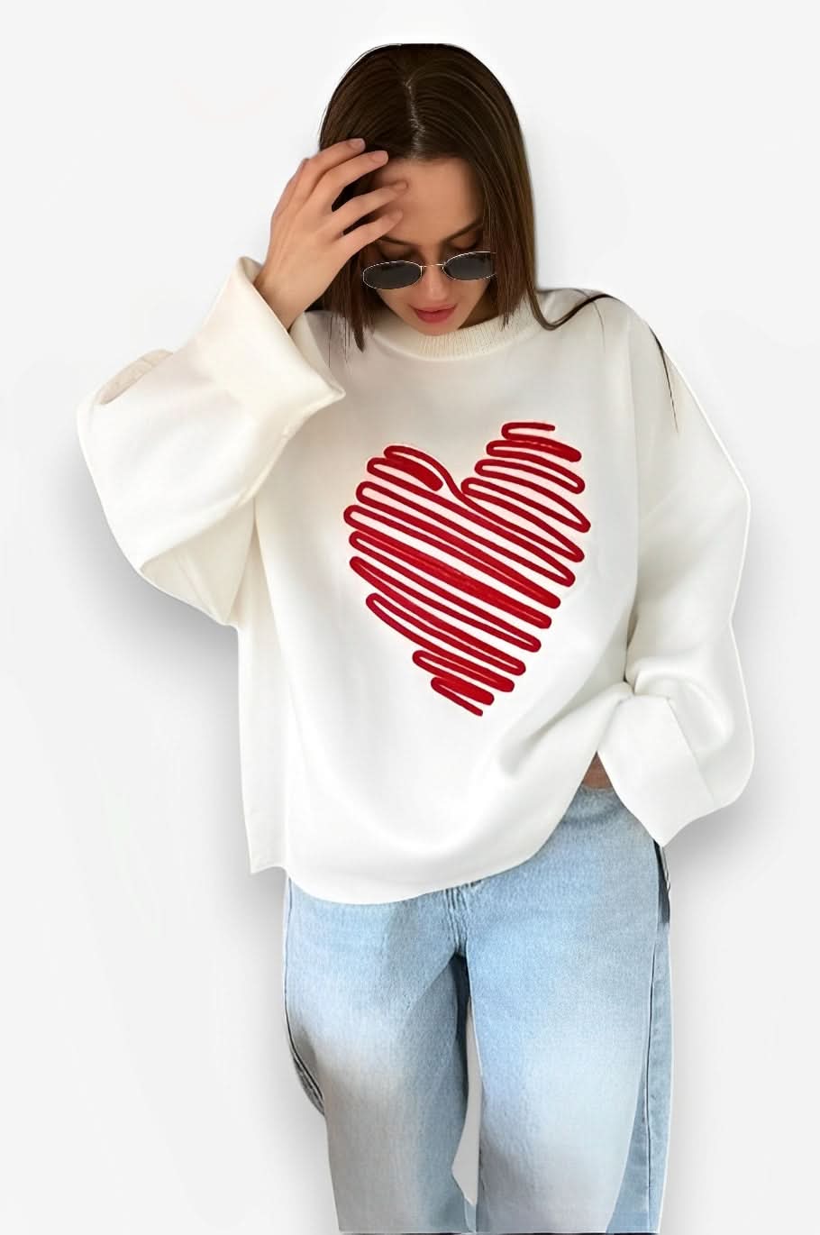 Temperament Streetwear Love Sweater - Sweater from The Woman Concept