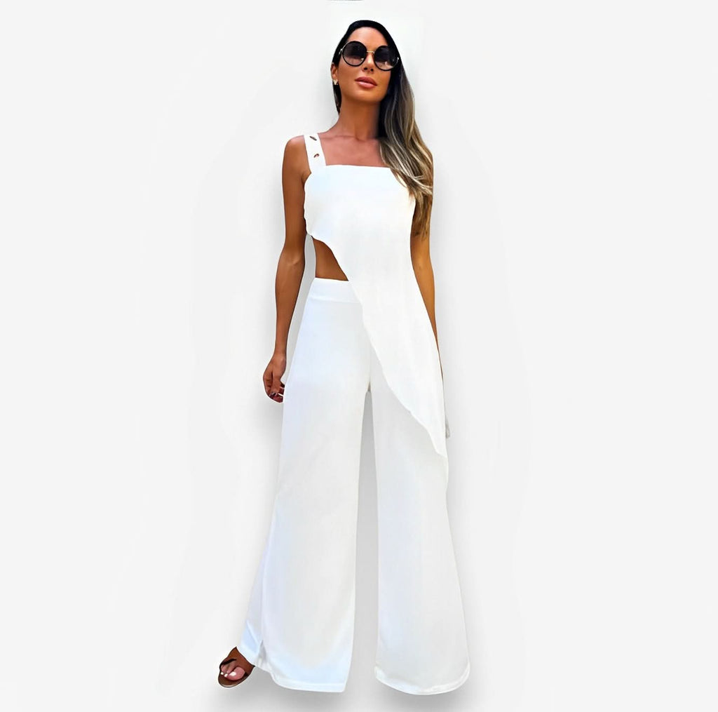 Sleeveless white summer suit - Suits from The Woman Concept