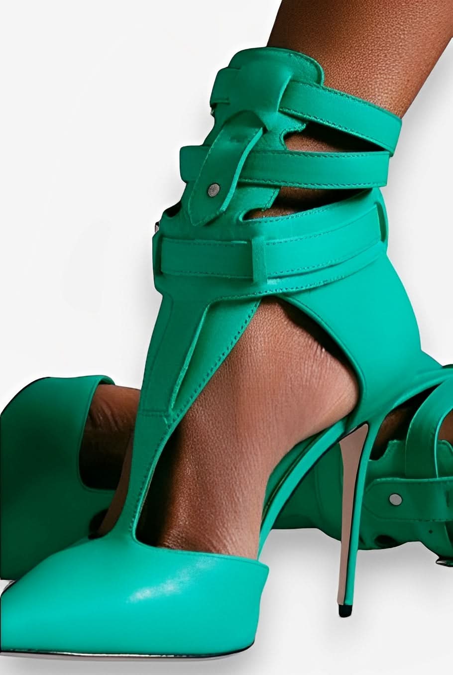 Catwalk T-strap high heels sandals - Shoes from The Woman Concept