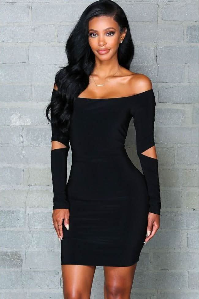 Elegant Black Skirt Dress - Flattering & Unique Design The Woman Concept Elegant Black Skirt Dress - Flattering & Unique Design The Woman Concept