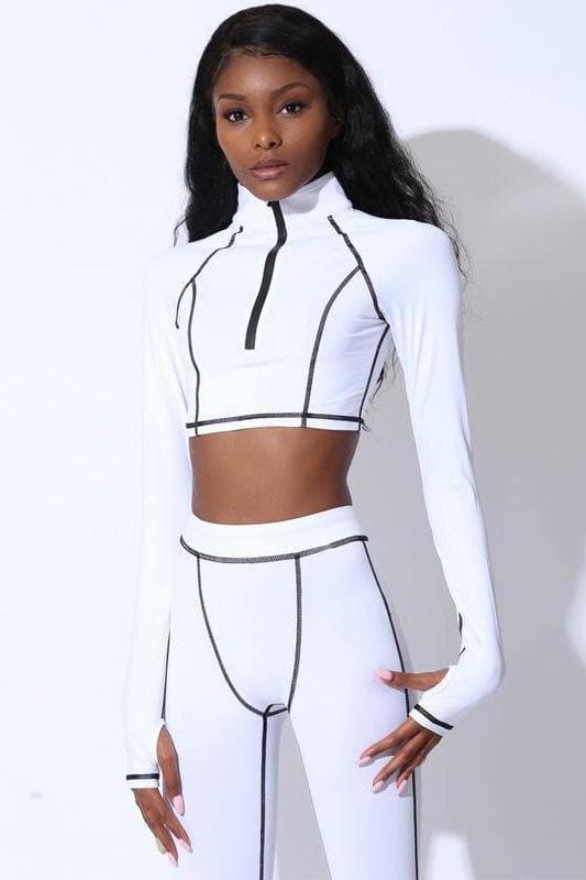 Yoga Set With Zipper