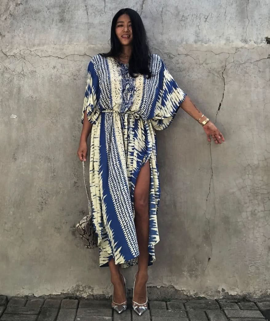 Beach Snake Pattern Dress - Image 6