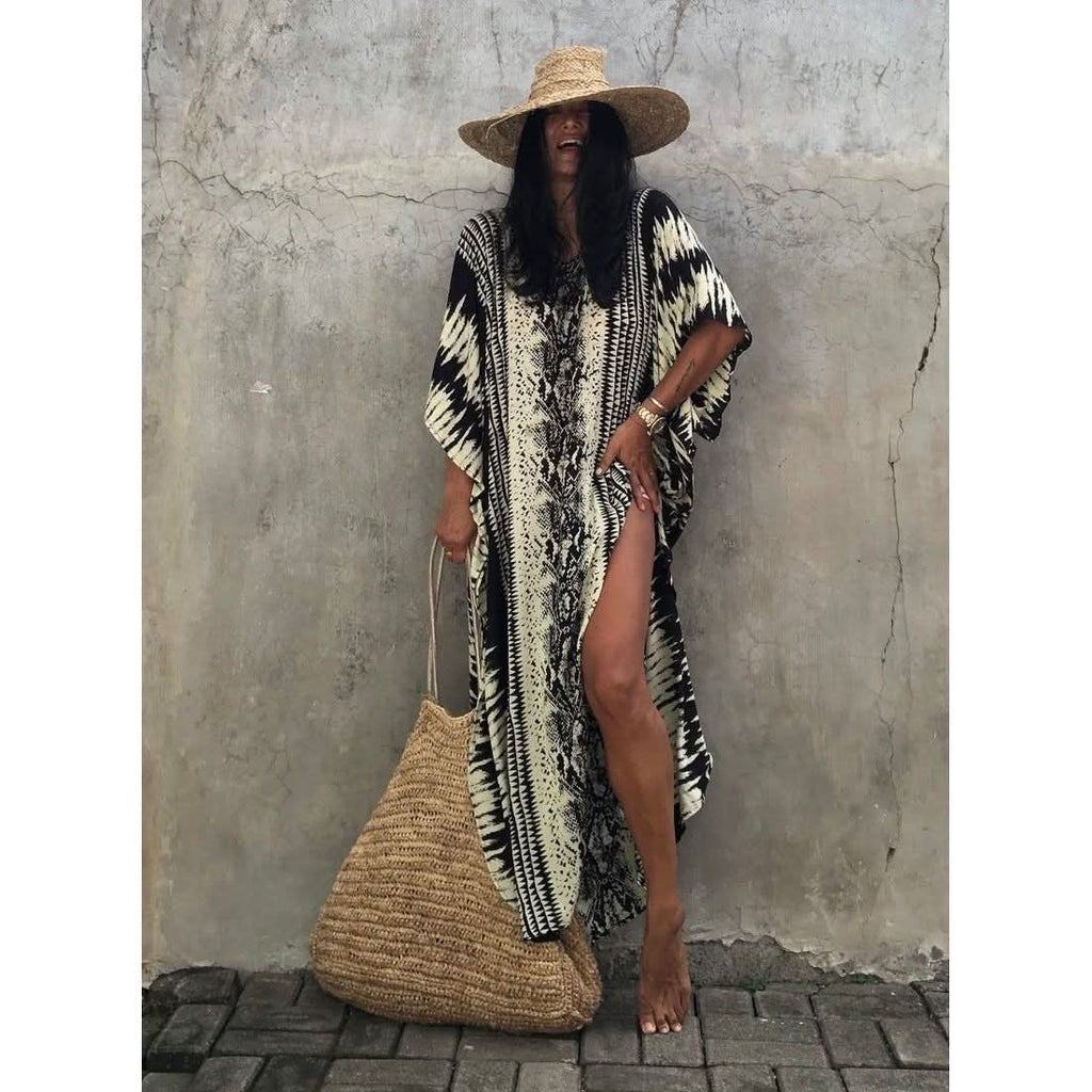 Beach Snake Pattern Dress - Image 5