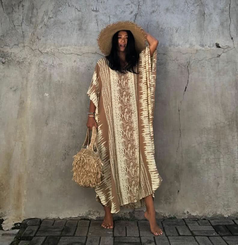 Beach Snake Pattern Dress - Image 4