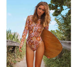 floral sunscreen wetsuit.