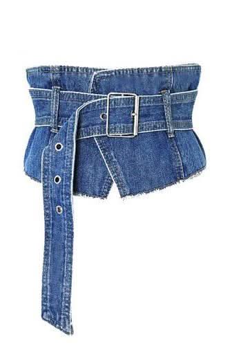 Versatile denim tied belt - Image 4