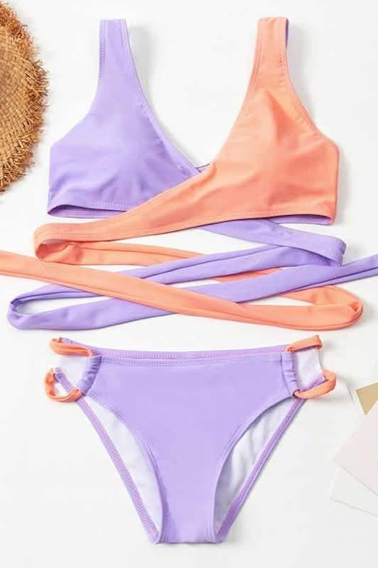 Crisscross lace bikini - The Woman Concept