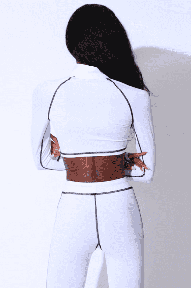 Yoga set with zipper - The Woman Concept