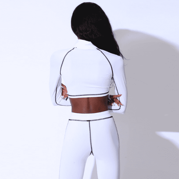 Yoga set with zipper - The Woman Concept