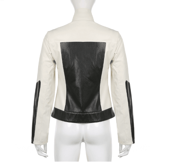 Woman Motorcycle PU leather jacket - The Woman Concept