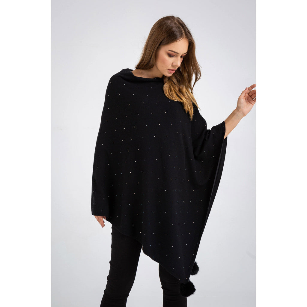 Loose Knitted Poncho Cardigan - The Woman Concept