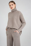 Casual Loose Knitted Turtleneck Sweater - The Woman Concept