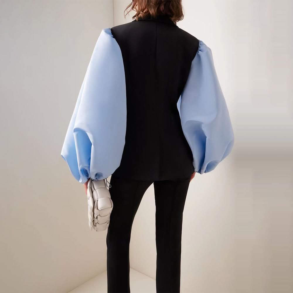 Blouse and pant patch vest suit - Image 4