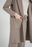 Hooded Sweater Pocket Cardigan - The Woman Concept