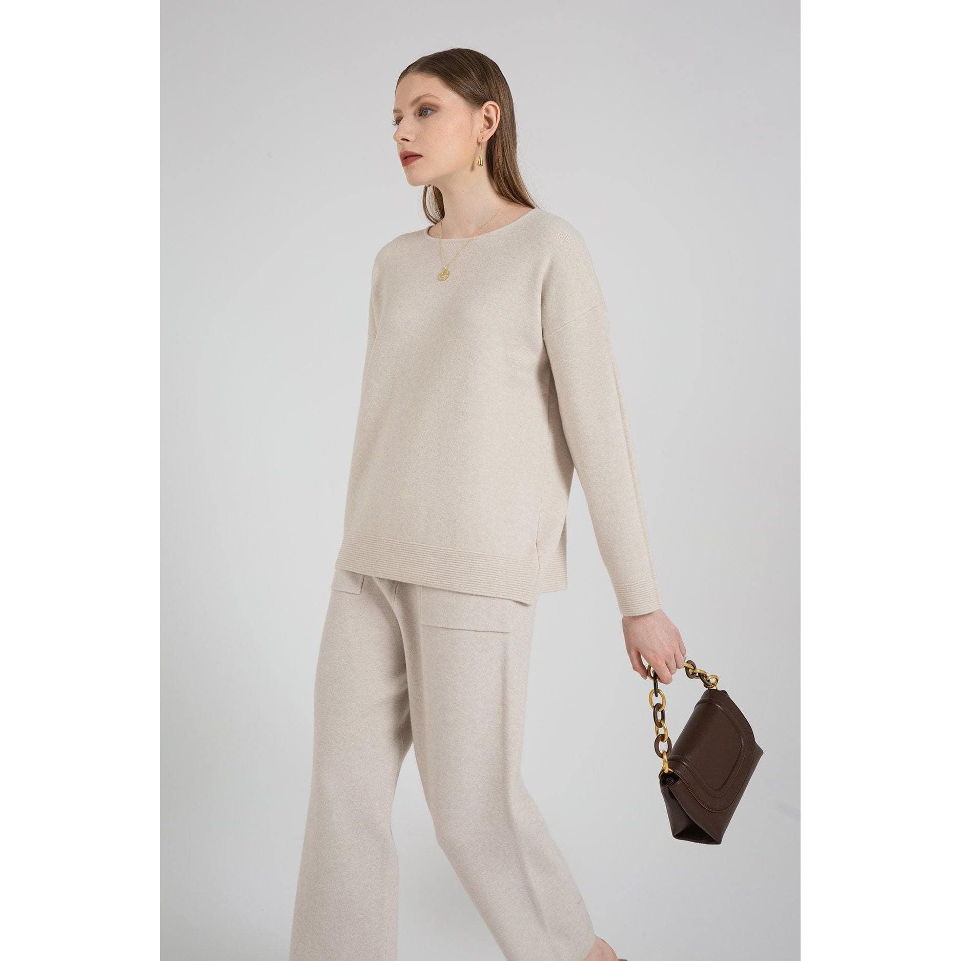Knitted Oversize Sweater Pullover - The Woman Concept
