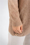 Grey Brown Dip Dye Knitted Sweater - The Woman Concept