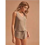 Home Wear CV Neck Ami Set - The Woman Concept