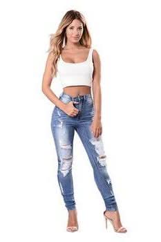 Stretch Pencil Jeans - The Woman Concept