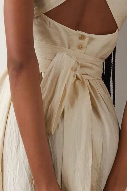 Summer cross wide loop wrap dress - Image 5