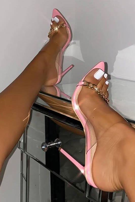 Stiletto High Heels Sandals.