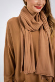 Long Sleeve Dress Knitted Sweater and Scarf - The Woman Concept