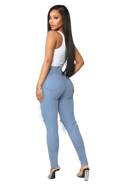 High Waist Skinny Jeans - The Woman Concept