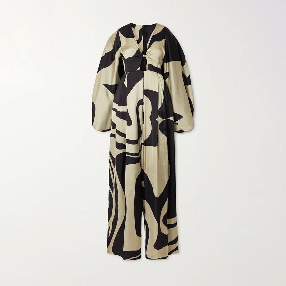 Navel cropped long jumpsuit - Image 4