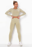 Beige Yoga Fitness Set.