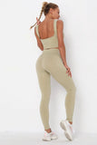 Beige 2 Piece Yoga Set.